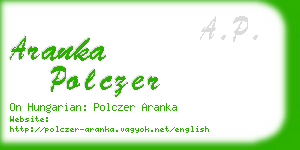 aranka polczer business card